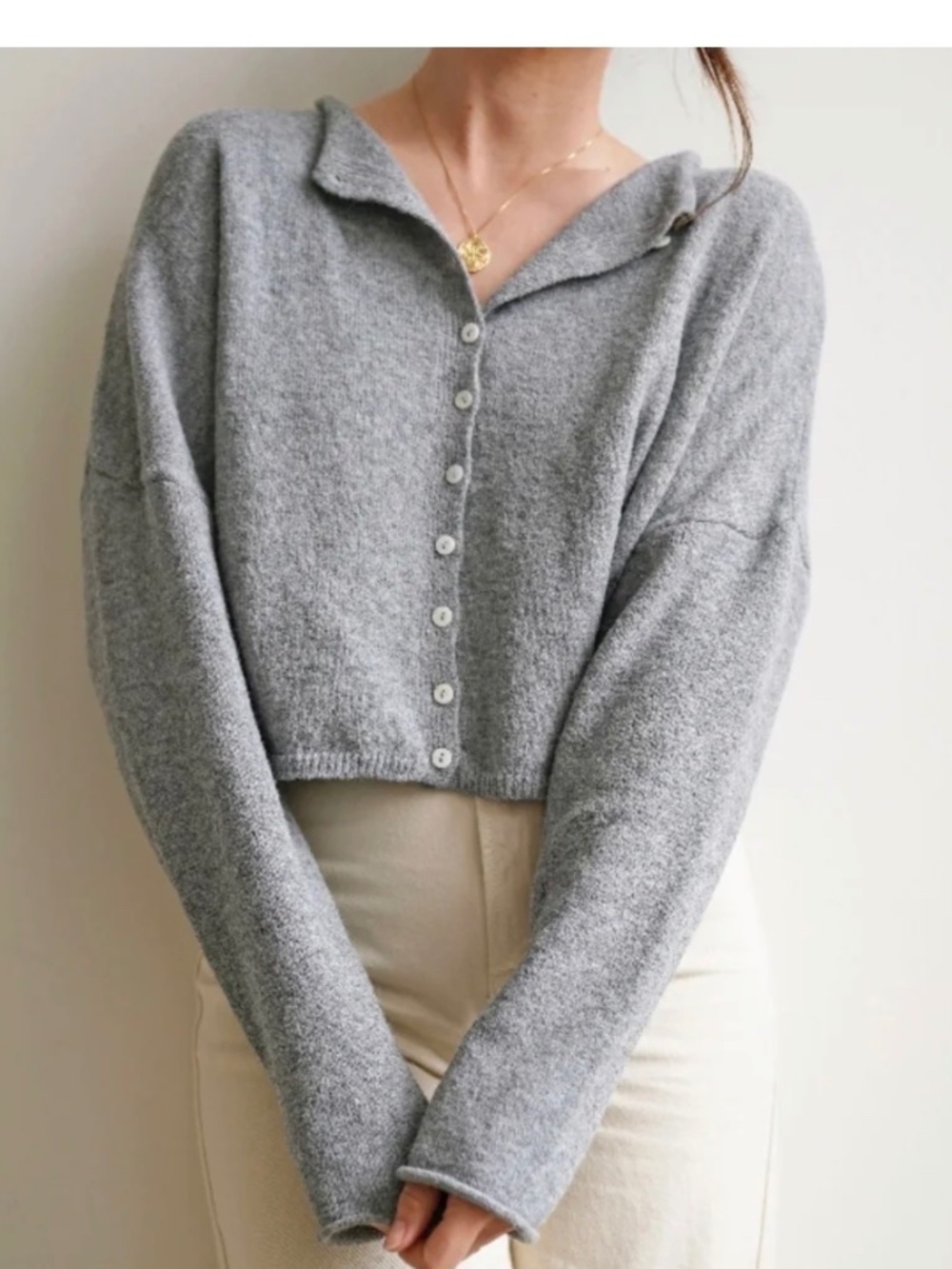 ISO Carly Jean Los Angeles CJLA gray Ellie cardigan!